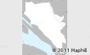 Gray Simple Map of Kwun Tong