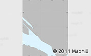 Gray Simple Map of Kwun Tong, single color outside