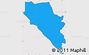 Political Simple Map of Kwun Tong, cropped outside