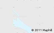 Political Simple Map of Kwun Tong, single color outside