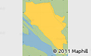 Savanna Style Simple Map of Kwun Tong