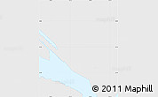 Silver Style Simple Map of Kwun Tong, single color outside