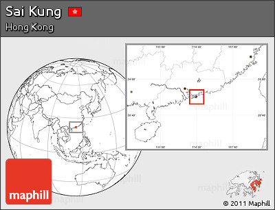 Blank Location Map of Sai Kung