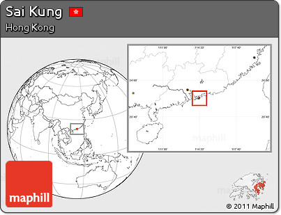 Blank Location Map of Sai Kung