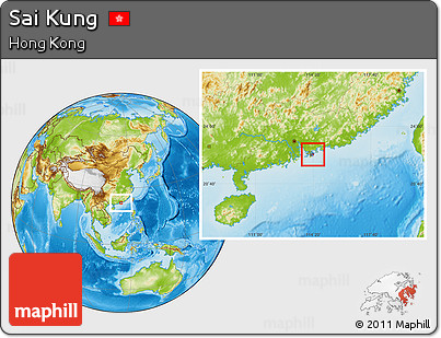 Physical Location Map of Sai Kung