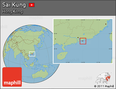 Savanna Style Location Map of Sai Kung