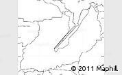 Blank Simple Map of Sha Tin