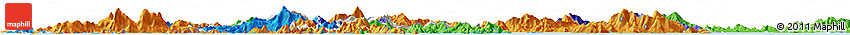 Shaded Relief Horizon Map of Tai Po, political outside Shaded Relief Horizon Map of Tai Po, political outside