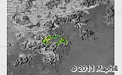 Satellite Map of Tai Po, desaturated
