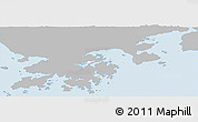 Gray Panoramic Map of Tai Po, single color outside