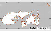 Gray Simple Map of Tai Po, cropped outside
