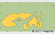 Savanna Style Simple Map of Tai Po, cropped outside