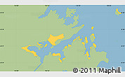 Savanna Style Simple Map of Tai Po, single color outside