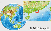 Physical Location Map of Yau Tsim Mong, highlighted country