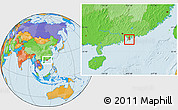 Political Location Map of Yau Tsim Mong