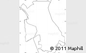 Blank Simple Map of Yau Tsim Mong, no labels
