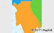Political Simple Map of Yau Tsim Mong