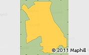 Savanna Style Simple Map of Yau Tsim Mong, cropped outside