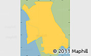 Savanna Style Simple Map of Yau Tsim Mong