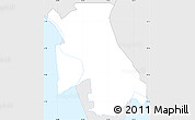 Silver Style Simple Map of Yau Tsim Mong