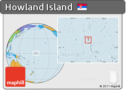 Political Location Map of Howland Island