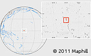 Political Location Map of Howland Island, lighten, desaturated