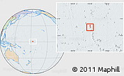 Political Location Map of Howland Island, lighten