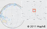 Political Location Map of Howland Island, lighten, semi-desaturated