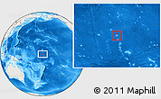Shaded Relief Location Map of Howland Island, lighten, land only