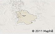 Shaded Relief 3D Map of Budapest, lighten