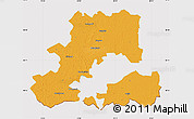 Political Map of Csongrád, cropped outside