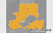 Political Map of Csongrád, desaturated