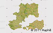 Satellite Map of Csongrád, cropped outside