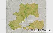 Satellite Map of Csongrád, lighten, semi-desaturated