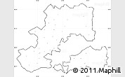 Blank Simple Map of Csongrád, cropped outside, no labels