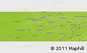 Physical Panoramic Map of Debrecen