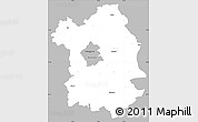 Gray Simple Map of Fejér, single color outside