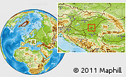 Physical Location Map of Hódmezovásárhely