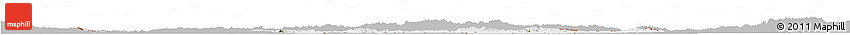 Gray Horizon Map of Hungary, single color outside