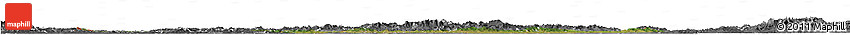 Satellite Horizon Map of Hungary, desaturated