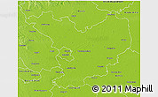 Physical 3D Map of Jász-Nagykun-Szolnok