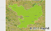 Physical 3D Map of Jász-Nagykun-Szolnok, satellite outside