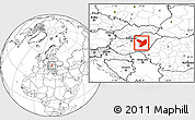 Blank Location Map of Jász-Nagykun-Szolnok