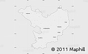Silver Style Map of Jász-Nagykun-Szolnok, single color outside