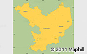 Savanna Style Simple Map of Jász-Nagykun-Szolnok, single color outside