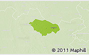 Physical 3D Map of Kecskemét, lighten
