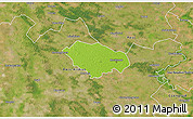 Physical 3D Map of Kecskemét, satellite outside