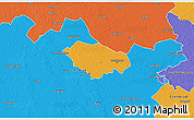 Political 3D Map of Kecskemét