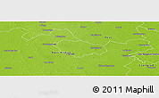 Physical Panoramic Map of Kecskemét