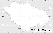 Silver Style Simple Map of Kecskemét